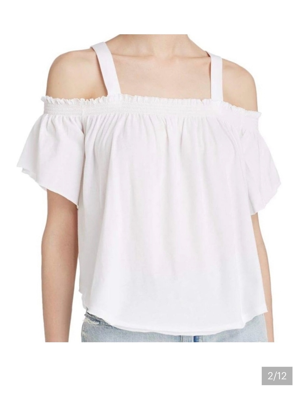 Free People Darling Off Shoulder Top Size L EUC